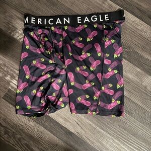 American Eagle Outfitters Black and Purple Boxers